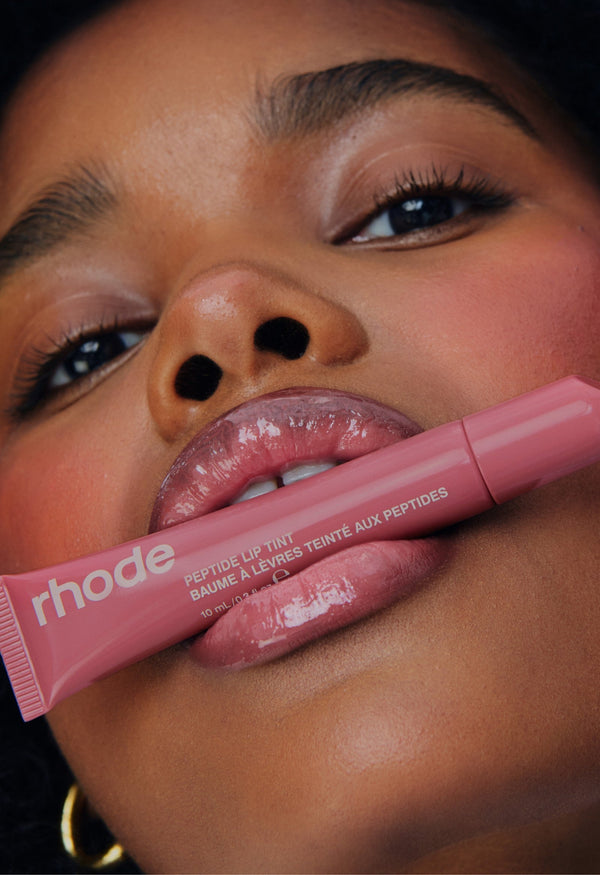 the peptide lip trio strawberry glaze, jelly bean, salty tan