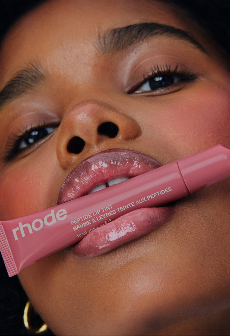 the peptide lip trio strawberry glaze, jelly bean, salty tan