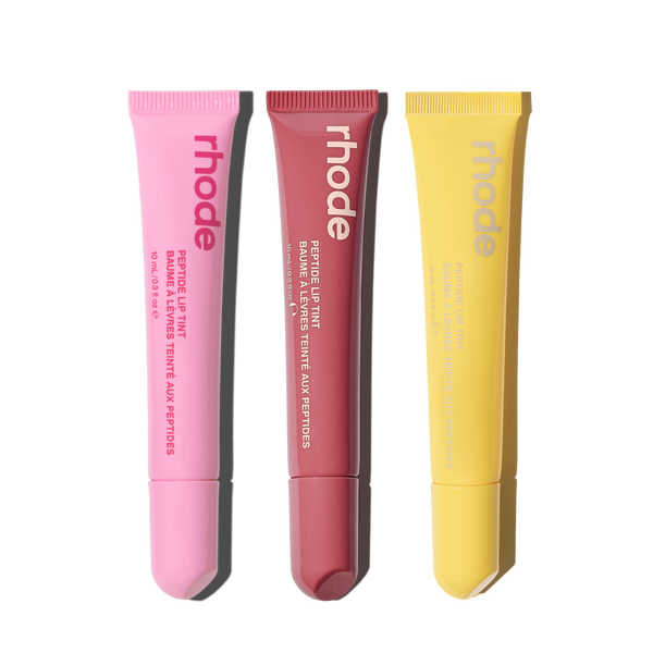 the peptide lip trio lemontini, jelly bean, salty tan