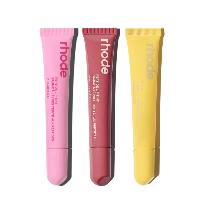 the peptide lip trio lemontini, jelly bean, salty tan